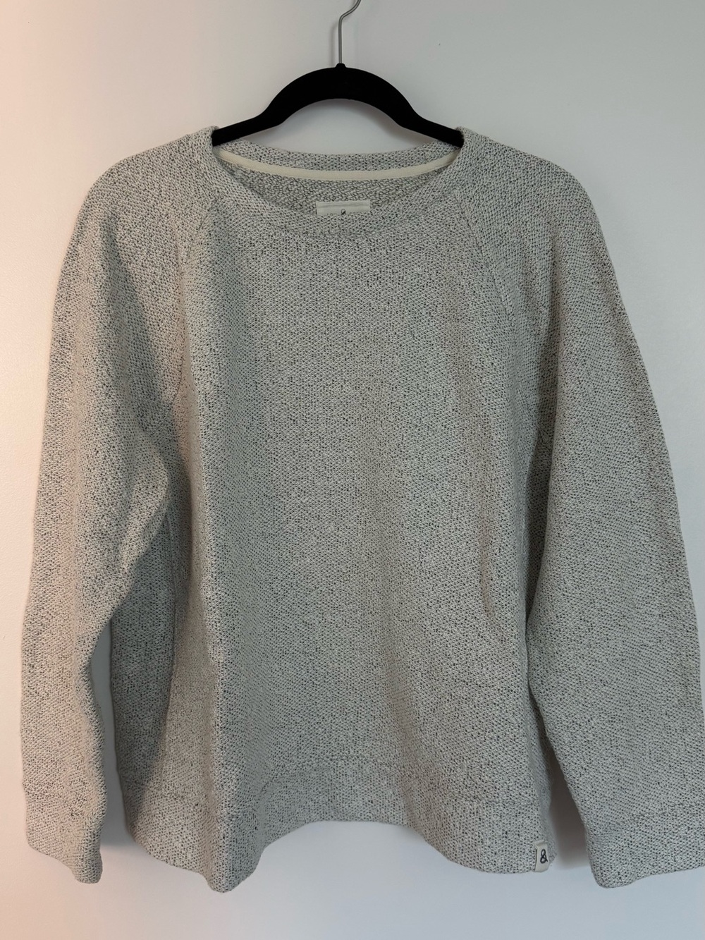 Lou & Grey Marled Light Gray Knit Pullover